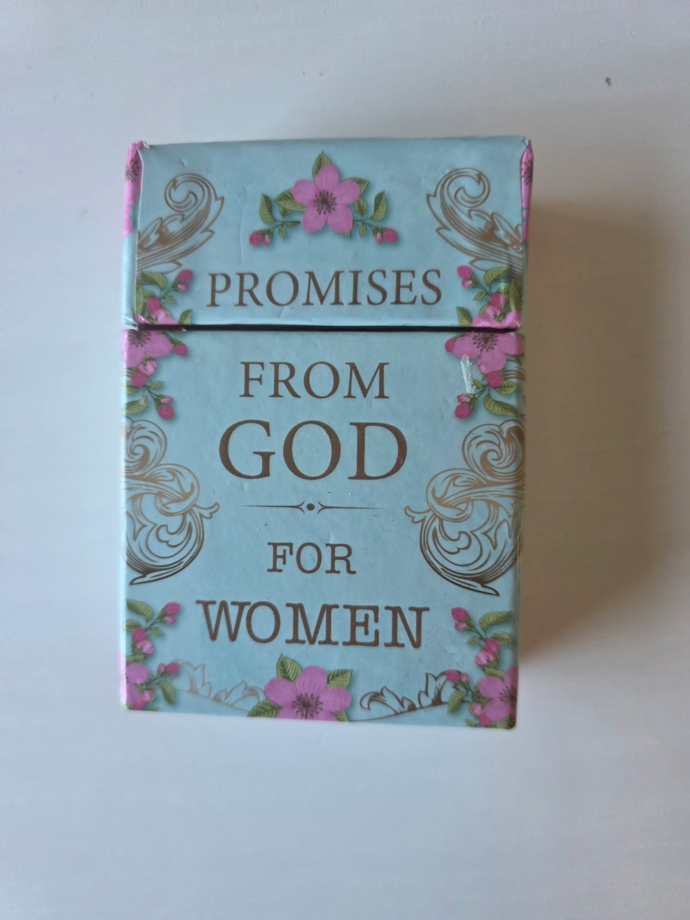 NWOT ~ Promises From God for Women Deck – Blue & Pink Floral